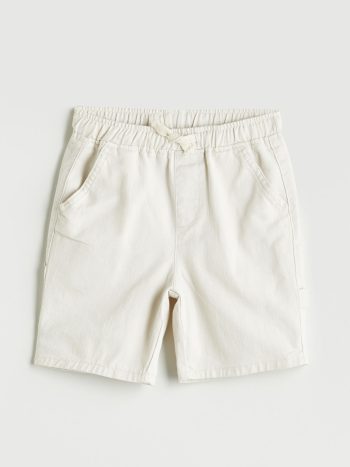 LCW Kids Basic Elastic Waistband Tie Shorts for Boys