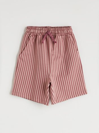 LCW Kids                                                                                        Purple Belted Striped Boy's Shorts