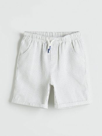 LCW Kids Indigo Belted Basic Pocket Boy's Shorts