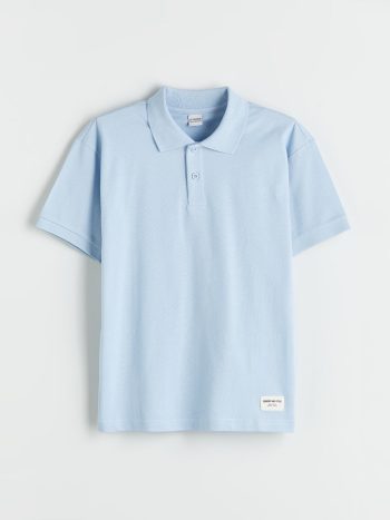 LCW Kids Blue Polo Collar Boy's T-Shirt