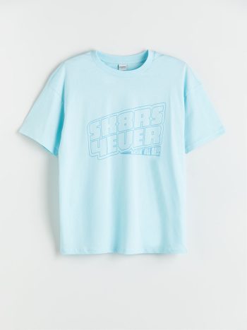 LCW Kids Turquoise Crew Neck Boys' T-Shirt