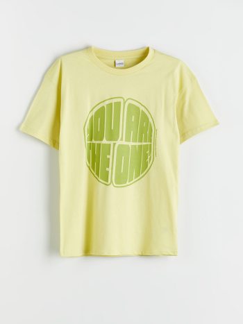 LCW Kids Green Bicycle Neck Boy's T-Shirt