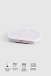 3-Compartment Covered Silicone Vacuum Pink Baby Plate
