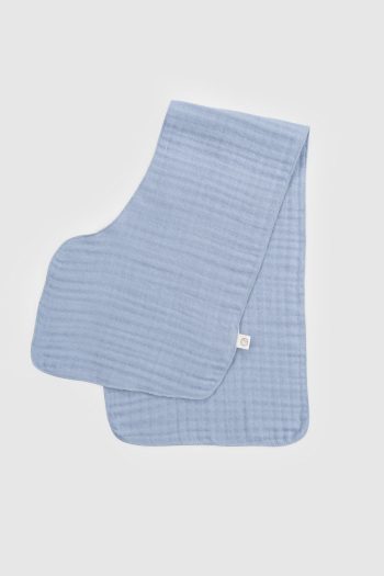 Organic Cotton Four-Layer Muslin Shoulder Wrap Baby Blue