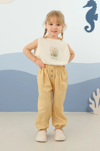 Cuffed Trousers Mustard