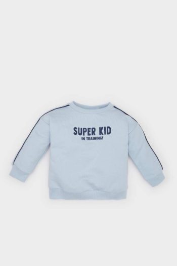Boys' Printed Crew Neck Sweatshirt