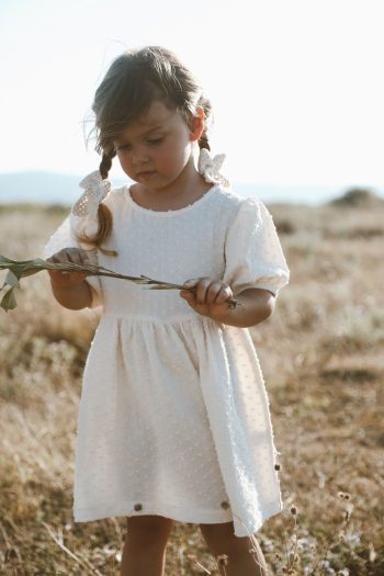 Pure Lille Ecru Muslin Dress 1-5 Years