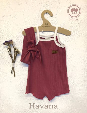 Havana Modal Girl Jumpsuit & Bandana