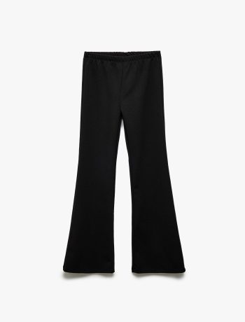 Girls' Fit-and-Flare Pants with Slit Details