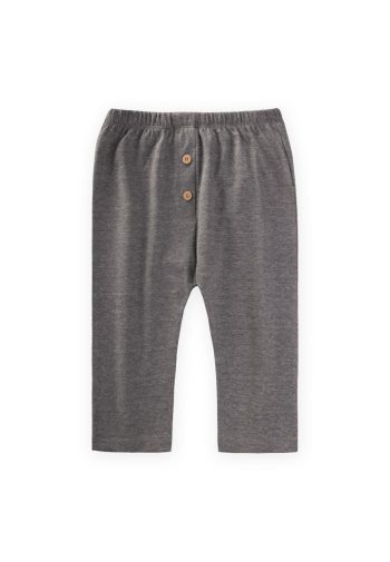 Fake Patlı Baby Tracksuit 0-3 Years Gray Melange