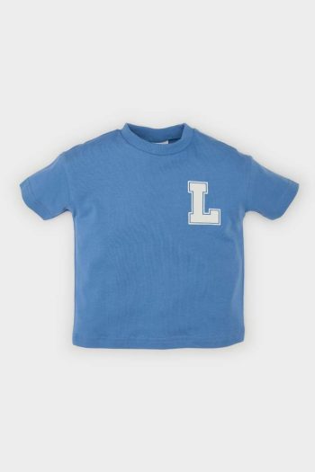 Boys' Bicycle Neck Printed Short Sleeve T-Shirt
