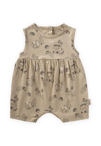 Patterned Short Jumper 0-3 Years Mint Green