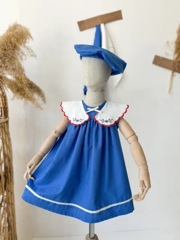 YULİA DRESS AZURE BLUE