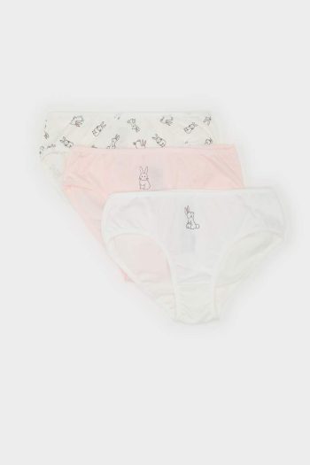 Girl's Printed 3-Pack Slip Underwear