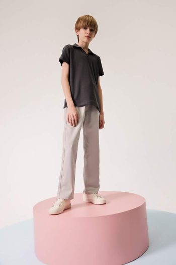Boys' Straight Leg Basic Gabardine Pants