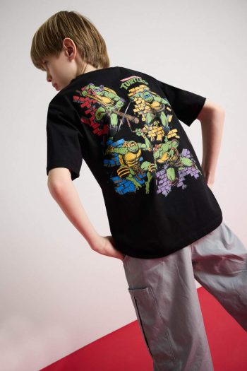 Boys' Teenage Mutant Ninja Turtles Crew Neck Short Sleeve T-Shirt