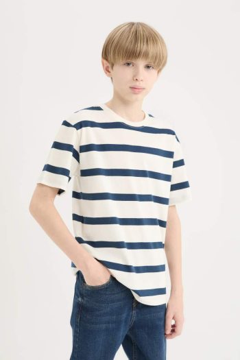 Boys' Striped Short Sleeve T-Shirt