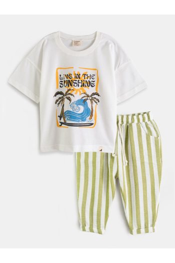 Cotton Trips Printed Summer Set (Ages 2-7) - Green