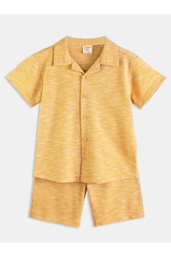 Cotton Trips Summer Golf Neck 2-Piece Set (Ages 2-7) - Yellow