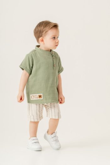 JNF Kids Boys Side Snap 2-Piece Baby Outfit