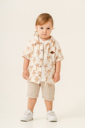 JNF Kids Boys Summer Palm Tree 3-Piece Set