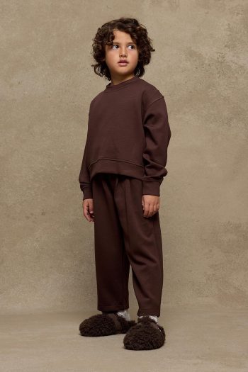 Soft Modal Pleated Set Brown