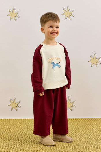 Garnili Sweatshirt Set Burgundy
