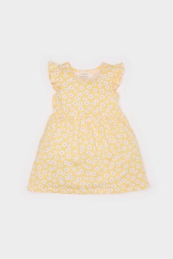 Baby Girl Flower Pattern Short Sleeve Dress