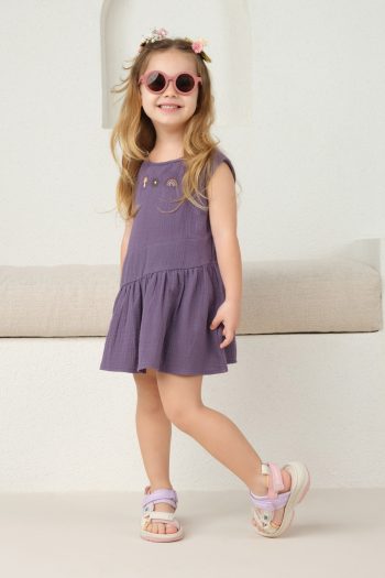 Asymmetric Dress Violet