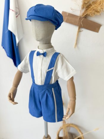 LAPIS AZUR BLUE SHORT SUSPENDER - SHIRT