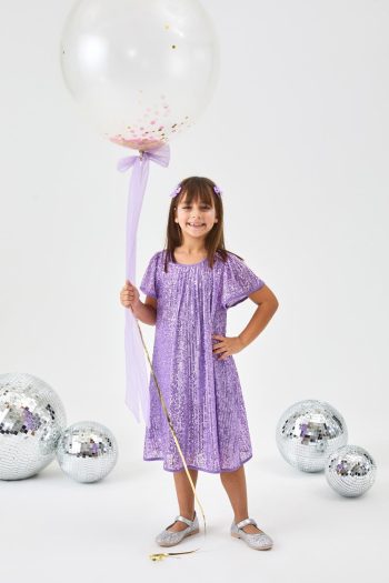 Lila Sequin Dress for Girls - Siri