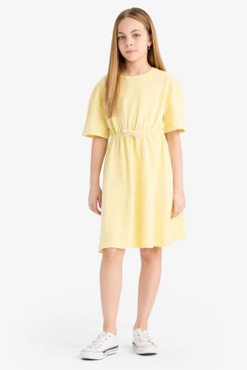Girl's Oversized Loose Fit Short Sleeve Dress