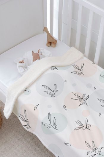 Tuğba Kuğu Plush Double-Sided Blanket (80X120) - Fam Goals - Half Blue Weighted Suns
