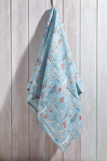 Tuğba Kuğu 2-Layer Muslin Cover - Summer Vibe - Pattern 6