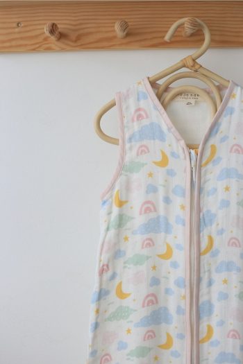 Mujo Baby&Kids Organic Double Layer Muslin Sleep Bag - Sleeper Collection - 50% Bamboo 50% Cotton