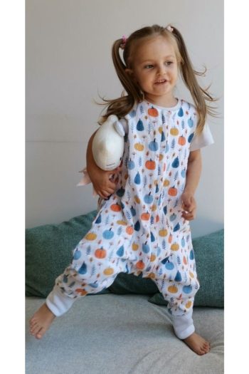 Raduga Collection Children's Muslin Spring Sleep Bag Colorful Pumpkin