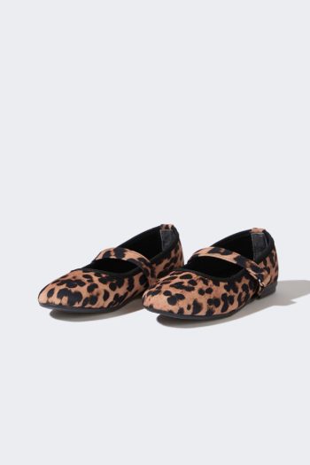 Defacto Girl's Leopard Print Slip-On Flat Shoes E7807A825SM