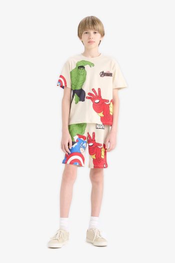 Marvel Avengers Boys' 2-Piece Short Sleeve T-Shirt and Shorts Set