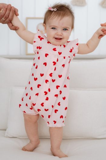 Lilabio 100% Cotton Ruffled Baby Jumpsuit