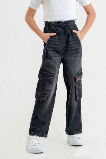 GİYİCEM TEKSTİL Girls' Elastic Waist Pants 2131