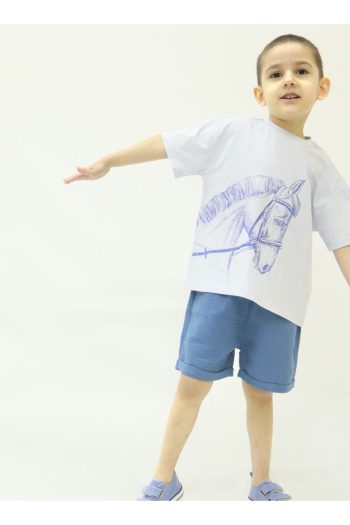 PUMPKIN At Indigo Muslin Cotton Summer Kids Set