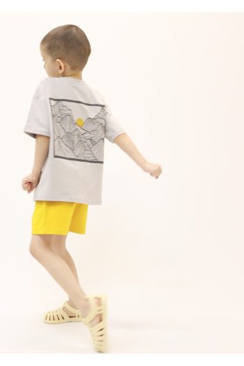 BALKABAĞI Mountain Printed Summer Set for Boys with Shorts (Ages 2-8) MTYE0060