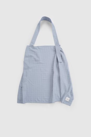 Organic Cotton Muslin Blue Nursing Bib