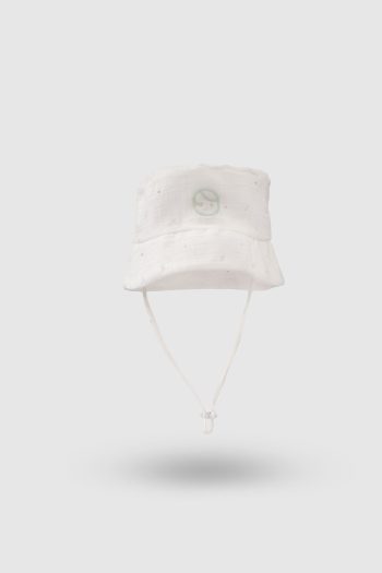 Organic Cotton Muslin Fisherman Ecru Baby Hat