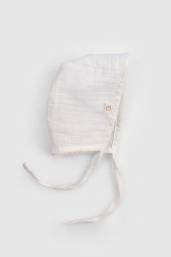 Organic Cotton Muslin Ecru Baby English Hat