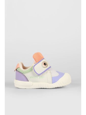 Vicco Printed Girl's Baby White Daily Shoes