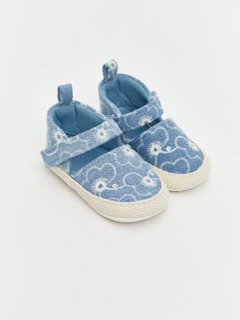 LCW ACCESSORIES  Indigo Velcro Pre-Walking Shoes for Baby Girls