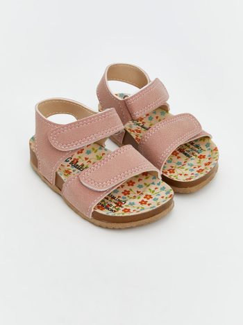 LCW STEPS Pink Velcro Baby Girl Sandals