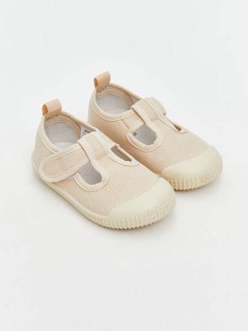 LCW STEPS                                                                                       Beige Velcro Baby Boys' First Walking Shoes