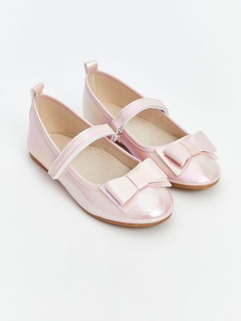 LCW STEPS Pink Bow Detailed Girl's Flats